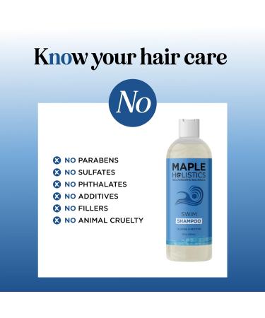 After Swim Shampoo for Kids & Adults - Chlorine Removal Clarifying Shampoo with Tea Tree & Rosemary - Gentle Swim Shampoo for Swimmers - Buy Online on GoSupps.com