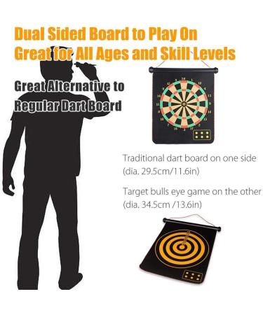 Yuham Magnetic Dart Board Game for Kids and Adults - 12pcs Safe Darts - Indoor/Outdoor Fun - Ideal Toys & Gifts for 5-13 Year Old Boys - Buy Online on GoSupps.com