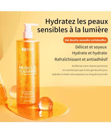 MOLYSKY Fruit Acid Lightening Shower Gel Anti Acne Anti Dust Mite Shower Gel Full Body - Buy Online on GoSupps.com