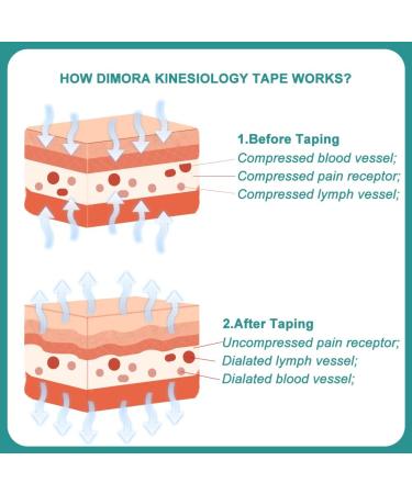 DIMORA Kinesiology Tape - Strong Support for Sports Recovery & Pain Relief - 2 x 16ft Beige Roll - Buy Online on GoSupps.com
