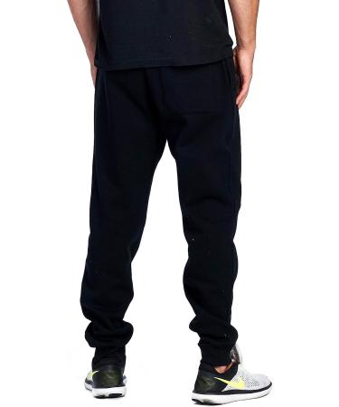 PROGO USA Men's Casual Fleece Jogger Sweatpants - Medium Black - Buy Online on GoSupps.com