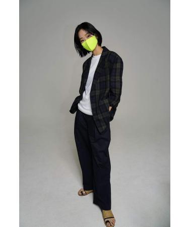 LOOKA Protective Fashion Summer Face Mask - Washable Reusable & Comfortable - Refresh Neon Green (Small/Medium - Buy Online on GoSupps.com