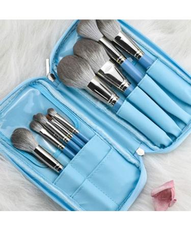Buy 9-Piece Makeup Brush Set | Soft Non-Irritating Synthetic Fiber | Includes Cosmetic Bag - Buy Online on GoSupps.com