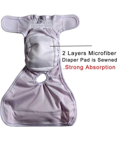 Joydaog Reusable Dog Diapers for Large Dogs - 4 Pack Camouflage Colors | Size L - Buy Online on GoSupps.com