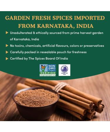 SPICE TRAIN Cinnamon Powder 200g/7oz - Non-GMO & Raw Ground Cinnamon for Cooking, Smoothies, Lattes & Tea - Buy Online on GoSupps.com