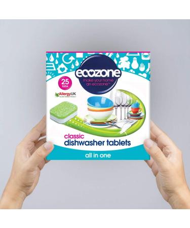 Ecozone All in One Classic Dishwasher Tablets - Pack of 25 - Buy Online on GoSupps.com