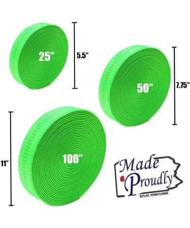 Heavyweight Nylon Tubular Webbing - Neon Green 25' | Rock Climbing & Rescue Gear - Buy Online on GoSupps.com