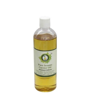 Sesame Oil | Sesamum Indicum | Pure Sesame Oil | Sesame Seed Oil | For Body | For Hair | For Cooking | For Skin | 100% Pure Natural | Cold Pressed | 100ml | 3.38oz By R V Essential 3.38 Fl Oz (Pack of 1)