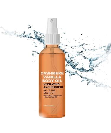 Vanilla Cashmere Body Oil, Vanilla Cashmere Lotion, Moisturizing Moisturizing and Firming Body Oil, for Dry Skin and Hair, 100ml