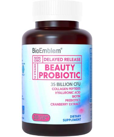 BioEmblem Magnesium Glycinate with Zinc and Beauty Probiotics - Buy Online on GoSupps.com