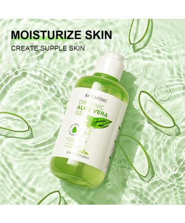 Gel d'aloe vera l'extrait bio - Soin hydratant pour le visage le corps et les cheveux - Gel apr s-soleil pour les coups de soleil et les peaux s ches - V g talien et sans paraben - 200 ml - Buy Online on GoSupps.com