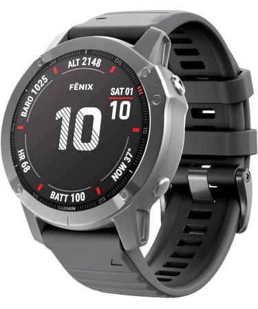 Notocity 22mm Silicone Quick-Fit Bracelet for Garmin Fenix 6/6 Pro/7/5 Plus/Forerunner 935/945/Instinct - Durable Stylish Multiple Colors Available - Buy Online on GoSupps.com