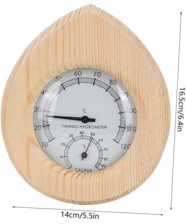 Happyyami Sauna Accessories: Wall Thermometer & Hygrometer for Temperature & Moisture Control | Perfect for Saunas & Home Use - Buy Online on GoSupps.com