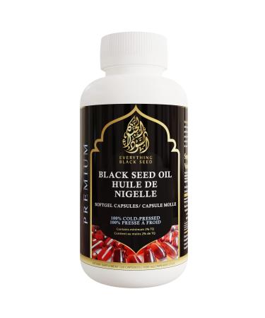 Black Seed Oil Capsules: 3X% Thymoquinone, (120 Capsules) 1000mg, Premium (Black Cumin Seed Oil, Nigella Sativa) | Cold Pressed | Liquid