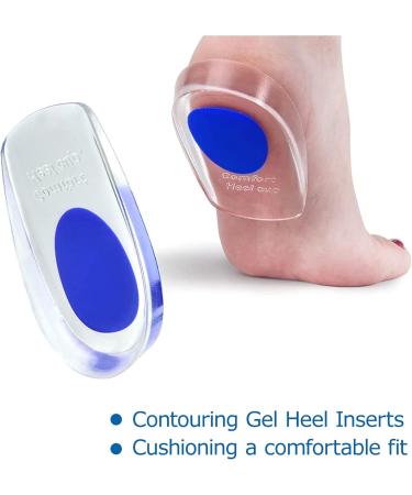 Carehabi Heel Spur Inserts - Soft Gel Pillows for Men & Women | Orthopedic Support for Heel & Achilles Tendon - 2 Pairs - Buy Online on GoSupps.com