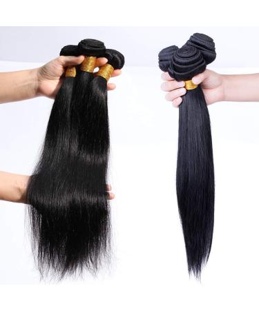 Elailite 7A Virgin Brazilian Straight Human Hair Bundles - Premium Hair Extensions for Luxurious Style - Buy Online on GoSupps.com