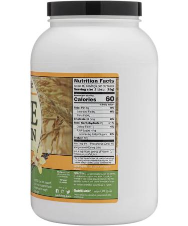 NutriBiotic Raw Rice Protein Vanilla - 3 lb (1.36 kg) | Vegan Protein Supplement - Buy Online on GoSupps.com