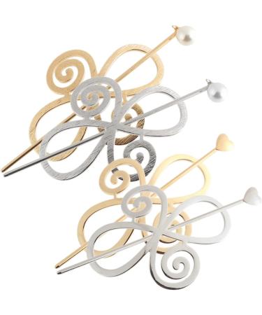 minkissy 12 Sets Hairpin Hair Barrettes Hair Clips Metal Tiaras for Girls Medium Hair Clips for Women Girl Hair Accessories Hair Ponytail Hair Sticks for Buns Emptiness Alloy Headband Miss - Buy Online on GoSupps.com