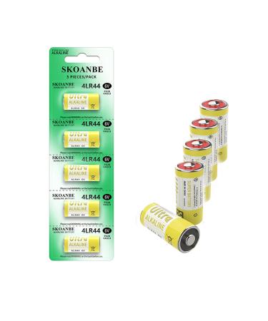 SKOANBE 4LR44 6V Alkaline Battery for Dog Collars(pack of 5)