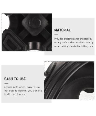 IPLUSMILE Non-Slip Matte Crutches & Trekking Stick Foot Covers | Quad-Stick Tips & Rubber Accessories for Hiking - Buy Online on GoSupps.com