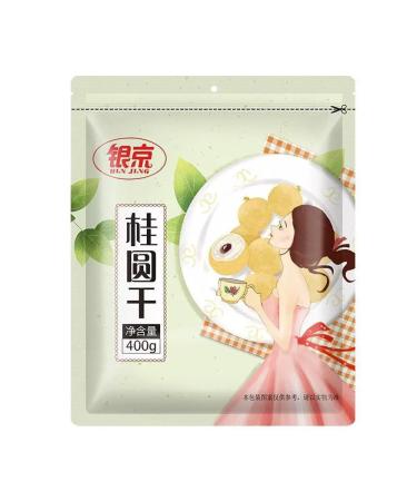 DFGUINXKU Dried longan 400g plump flesh thin shell small stone perfect for soups congee or soaked in water for immediate consumption