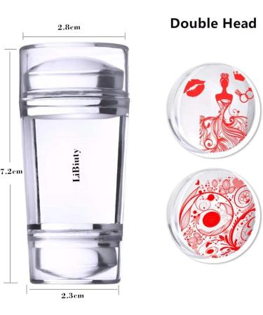 BUDOCI Nail Stamping Kit - 12Pcs Template Set with 2 Stamper, 2 Scraper, Storage Bag - 17 Piece Nail Plates Stamping Templates Organizer - Buy Online on GoSupps.com