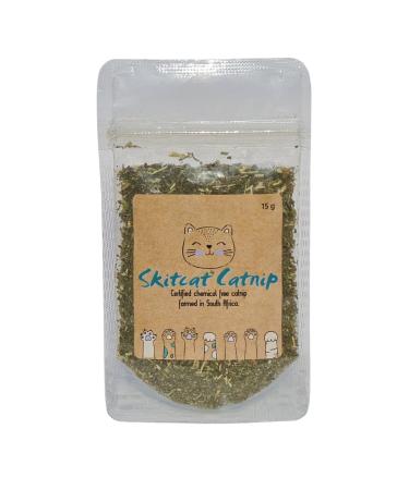 Skitcat Catnip 15g - Natural Catnip for Cats | Cat nip | Cat Treats | Extra Strong Sustainably Farmed Pesticide Free