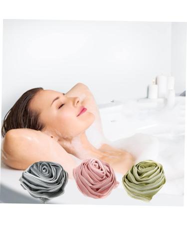 NOLITOY 6 Pcs Rose Bath Balls | Exfoliating Bath Sponge & Shower Scrubber for Body | Large Polyester Bath Poufs for Back Massage | Ideal for Girls - Buy Online on GoSupps.com