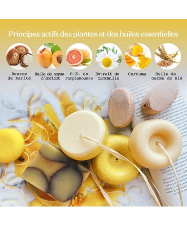 Senso Naturale Ecological Illuminating Lightening Solid Shampoo for Dull Hair with Chamomile Turmeric and Lemon Lightens Golden Highlights 100% Natural and Vegan pH 4.5-5.5 - Buy Online on GoSupps.com