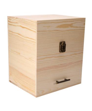 Wosume storage container for essential oils 59 compartments aromatherapy spa organizer made of wood with stable construction container for 5 ml 10 ml 15 ml and 30 ml bottle