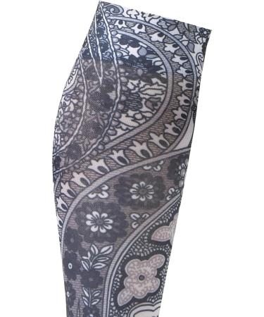 Celeste Stein Black Paisley Fountain Compression Socks - One Size - Buy Online on GoSupps.com