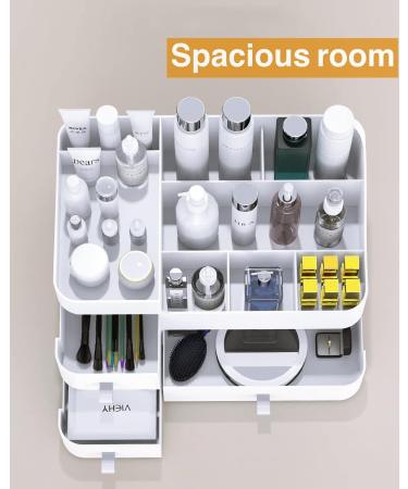 Large Makeup Organizer with Drawers for Vanity - Cosmetics & Skin Care Storage - White X-Large - Buy Online on GoSupps.com