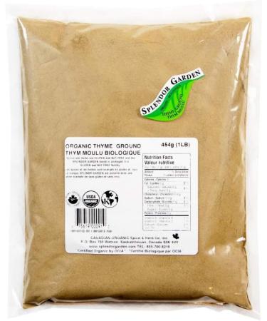 Splendor Garden organic Thyme Ground 454.0 Gram 454 g (Pack of 1) - Buy Online on GoSupps.com