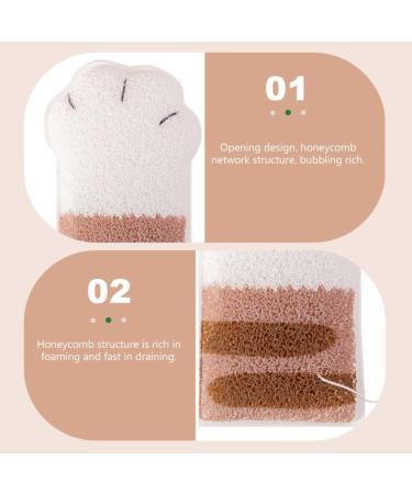 Lurrose Animal Bath Mitt Bath Cotton Cat Claw Bath Pouf Bath sponges for Shower Scrubber exfoliating loofah Sponge Bath Shower Mitt Dead Hydrophilic Polyurethane Toddler Bath Flower - Buy Online on GoSupps.com