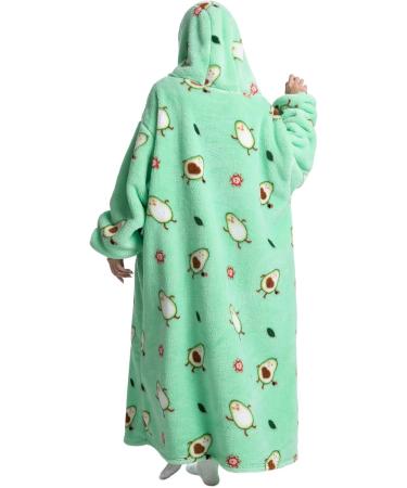 RCBmn Oversized Ceiling Hoodie Sweatshirt - Green Avocado - Extra Long Unisex Soft Hoodies for Women & Men | International Shipping - Buy Online on GoSupps.com