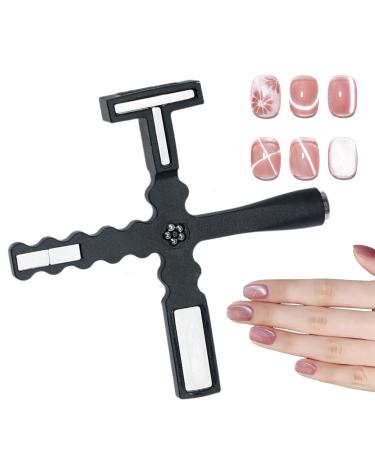 Cat Eye Gel Nail Polish Magnet Magnetic Nails Polish Wand Nail Design Tools Professional Cat Eye Stick for Salon Manicure Black