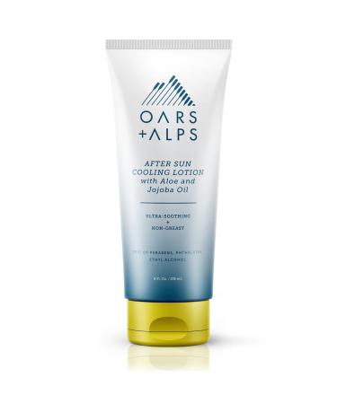 Oars + Alps After Sun Cooling Lotion  Includes Aloe Vera and Cucumber Extract for Sunburn Relief  Fresh Cut Aloe Scent  8 Oz - Buy Online on GoSupps.com