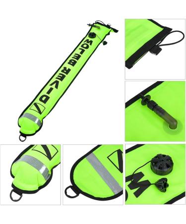 Keenso 4FT Dive Flag Inflatable Surface Marker Buoy - Fluorescence Yellow - Buy Online on GoSupps.com