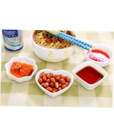 Zerodeko 2pcs Sauce Plate Sauce Dipping Bowl Ceremic Dipping Snack Platter Mini Bowls Ceramic Dessert Plate Seasoning Sauce Dish Condiment Dish Bowl Small Glass Bowls White Food Blush - Buy Online on GoSupps.com