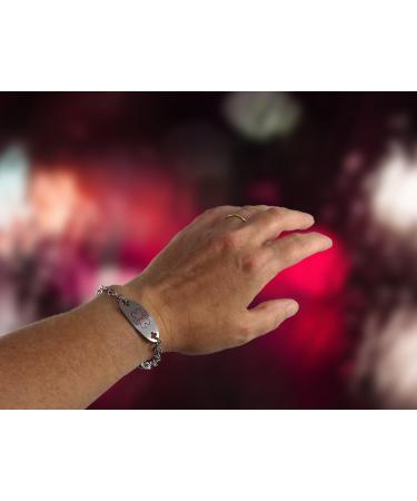 Eliquis Medical Alert ID Bracelet | Stainless Steel 9 Inch Chain | Secure Your Health - Buy Online on GoSupps.com