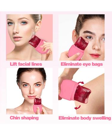 Silicone Ice Roller for Face and Eyes - Facial Beauty Tool for Skin Care, Pore Shrinking, and Skin Brightening (Pink) - Buy Online on GoSupps.com