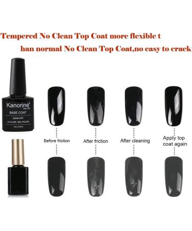 Kanorine UV/LED 10ml Nail Gel Polish 3 in 1 Set(Nail Primer+Base Coat +Top Coat) non-acid Natural/Acrylic Nails Primer Liquids gel bonder Agent soak-off no-wipe NailGelPolish 0.33oz x3 Primer&Base&Top - Buy Online on GoSupps.com