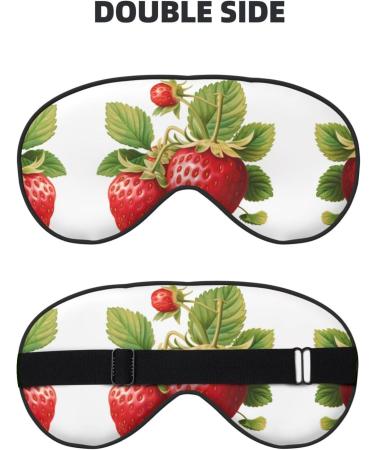 Buy Strawberry Clipart Unisex Sleep Eye Mask | Soft Comfort Travel Eye Shade for Yoga & Shift Work - Buy Online on GoSupps.com