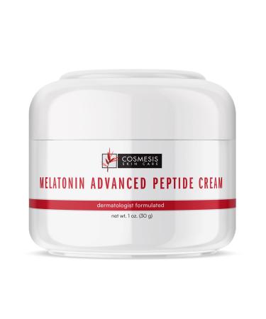 Melatonin Advanced Peptide Cream for Youthful Skin - Supports Nightly Natural Renewal 1 oz - Cosmesis