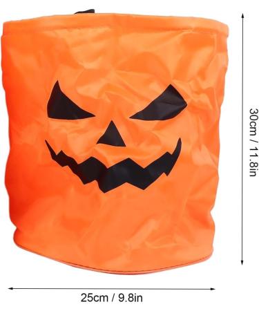 Premium Halloween Candy Bag - Pumpkin Treat Bag with Light-up Reusable Goody Bucket for Trick or Treating - Halloween Goody Bag for and Adults-size1 - Buy Online on GoSupps.com