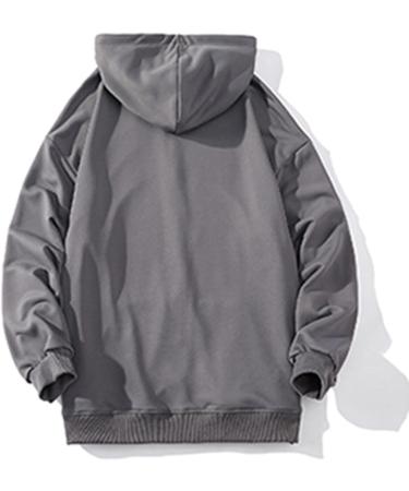 Men's Dark Grey Hoodie | Soft Cotton Pullover Sweatshirt | 3X-Large - Buy Online on GoSupps.com