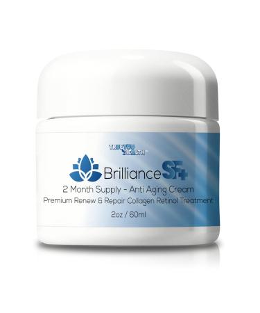 Brilliance SF Plus 2 Month Supply Anti Wrinkle Cream - Our Best Pro Brilliance SF Anti Aging Cream / Anti Wrinkle Cream Plus - Premium Plus Brilliance SF Cream for Day & Night - Promote Soft Skin