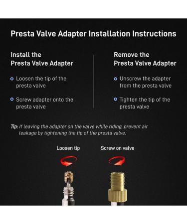 Bike Bits Brass Presta Valve Adapter (4 Pack) - Convert to Schrader, Inflate With Bike Pump or Air Compressor - Buy Online on GoSupps.com