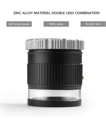 30X Loupe Magnifier Adjustable Focal Length Magnifier Foldable Jewelry Magnifier Glass for Textile Optical Embroidery Circuit Board Coins etc. - Buy Online on GoSupps.com