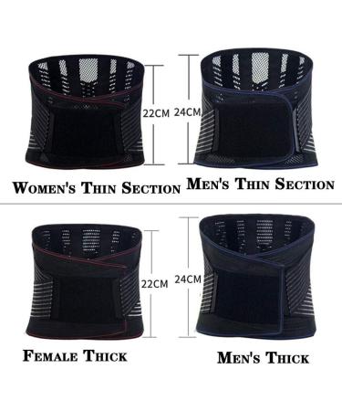 Premium Lumbar Support Belt for Men XL - Pain Relief & Injury Prevention | Double Withdrawal Waist Support - Buy Online on GoSupps.com